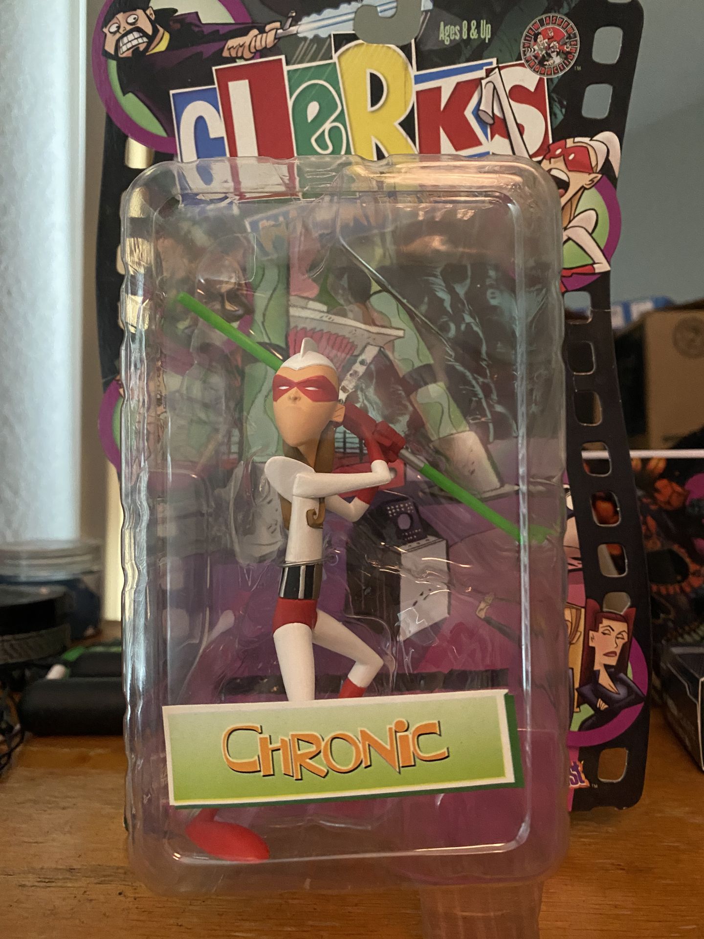 Chronic clerks inaction figure new on card