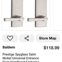Baldwin Prestige Spyglass Lever Entrance Brand New (Price Is Firm)