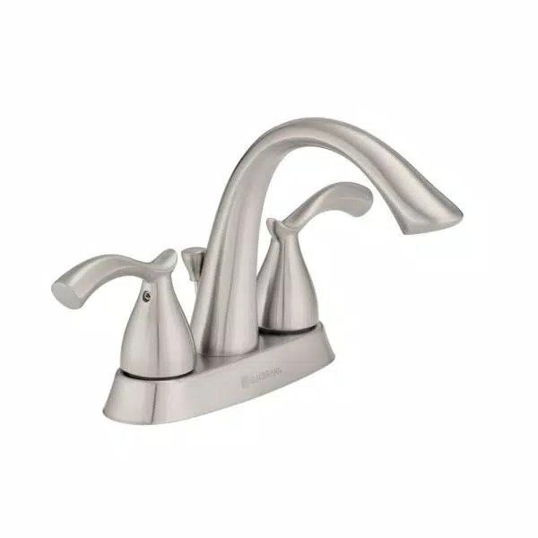 Edgewood 4 in. Centerset 2-Handle High-Arc Bathroom Faucet in Brushed Nickel by  Glacier Bay
