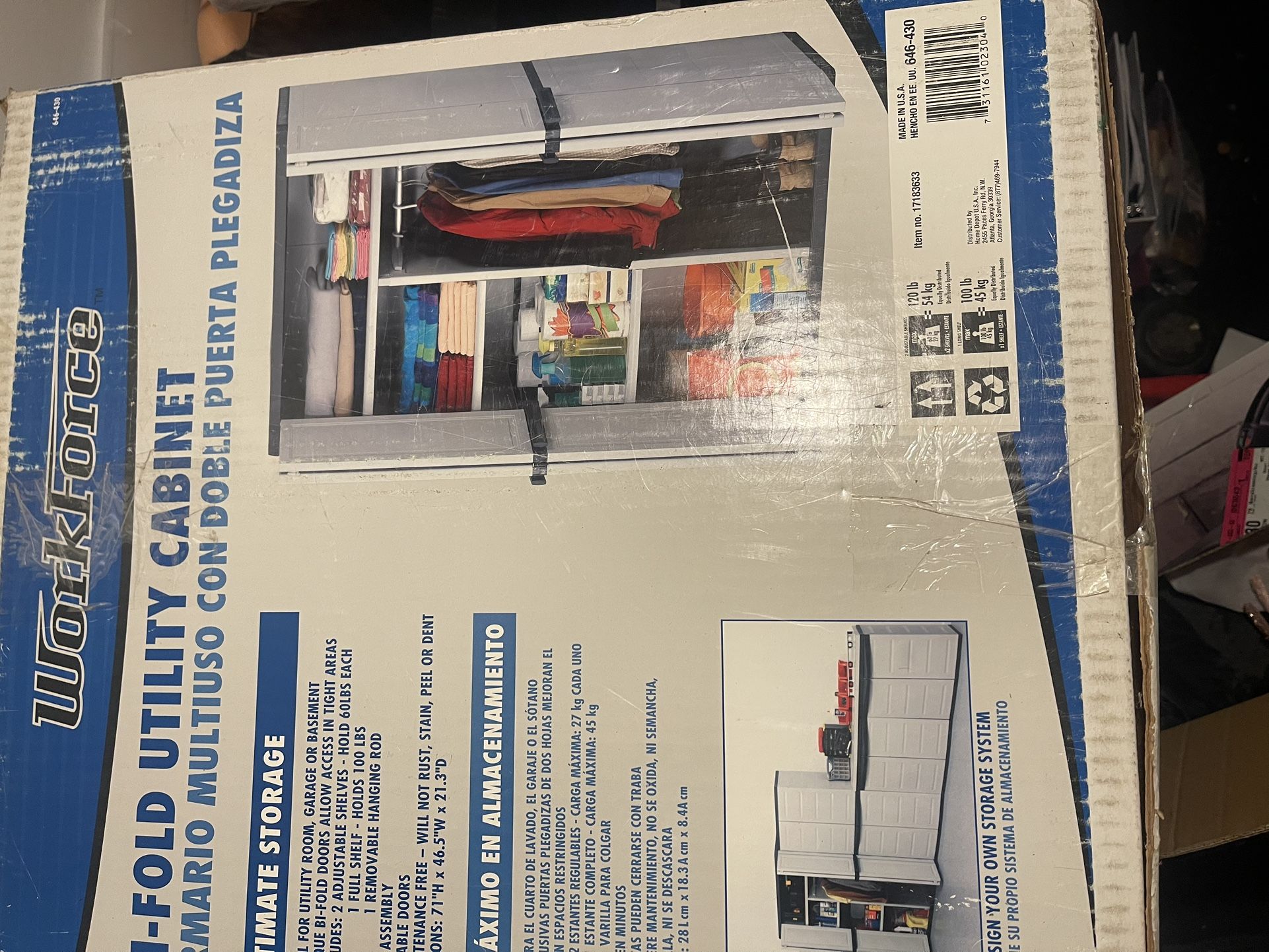 Storage Cabinet Indoor/outdoor Plastic