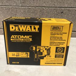 DEWALT DCH172B ATOMIC 20-Volt MAX Cordless Brushless Ultra-Compact 5/8 in. SDS + Hammer Drill (Tool-Only)