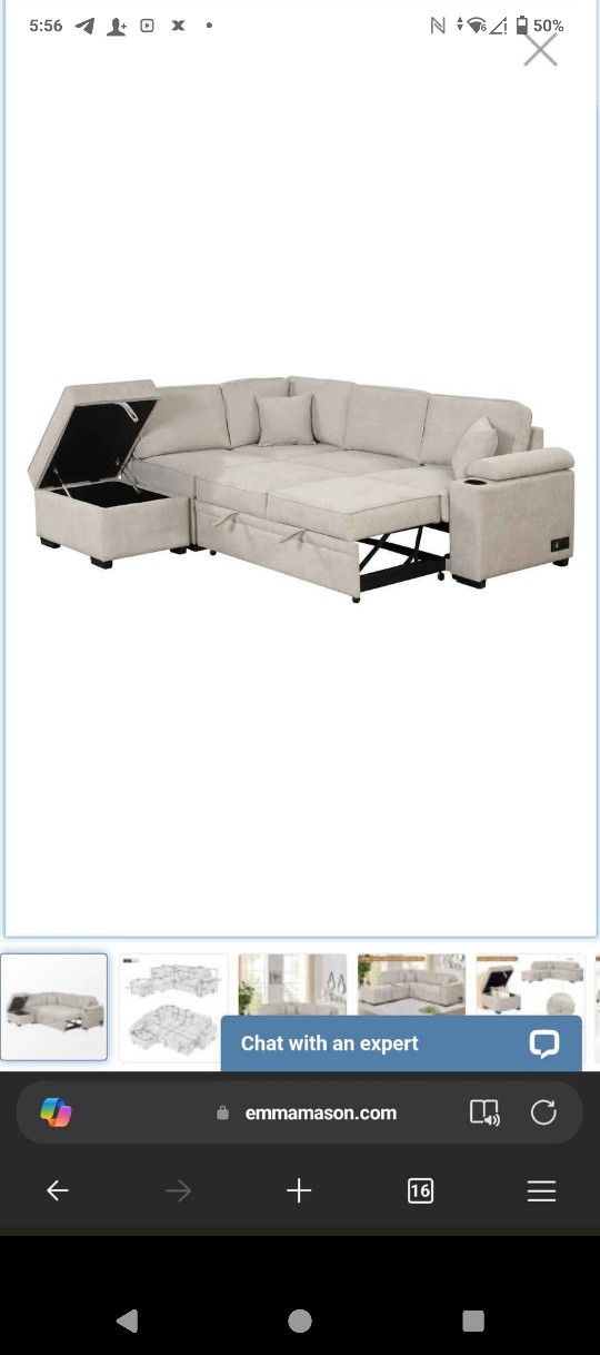 3 Piece Sectional Couch Brand New In The Box