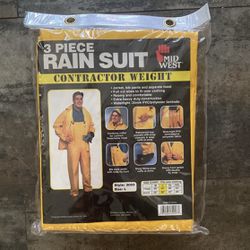 Safety Works 3-Piece Men’s Yellow Rain Suite 
