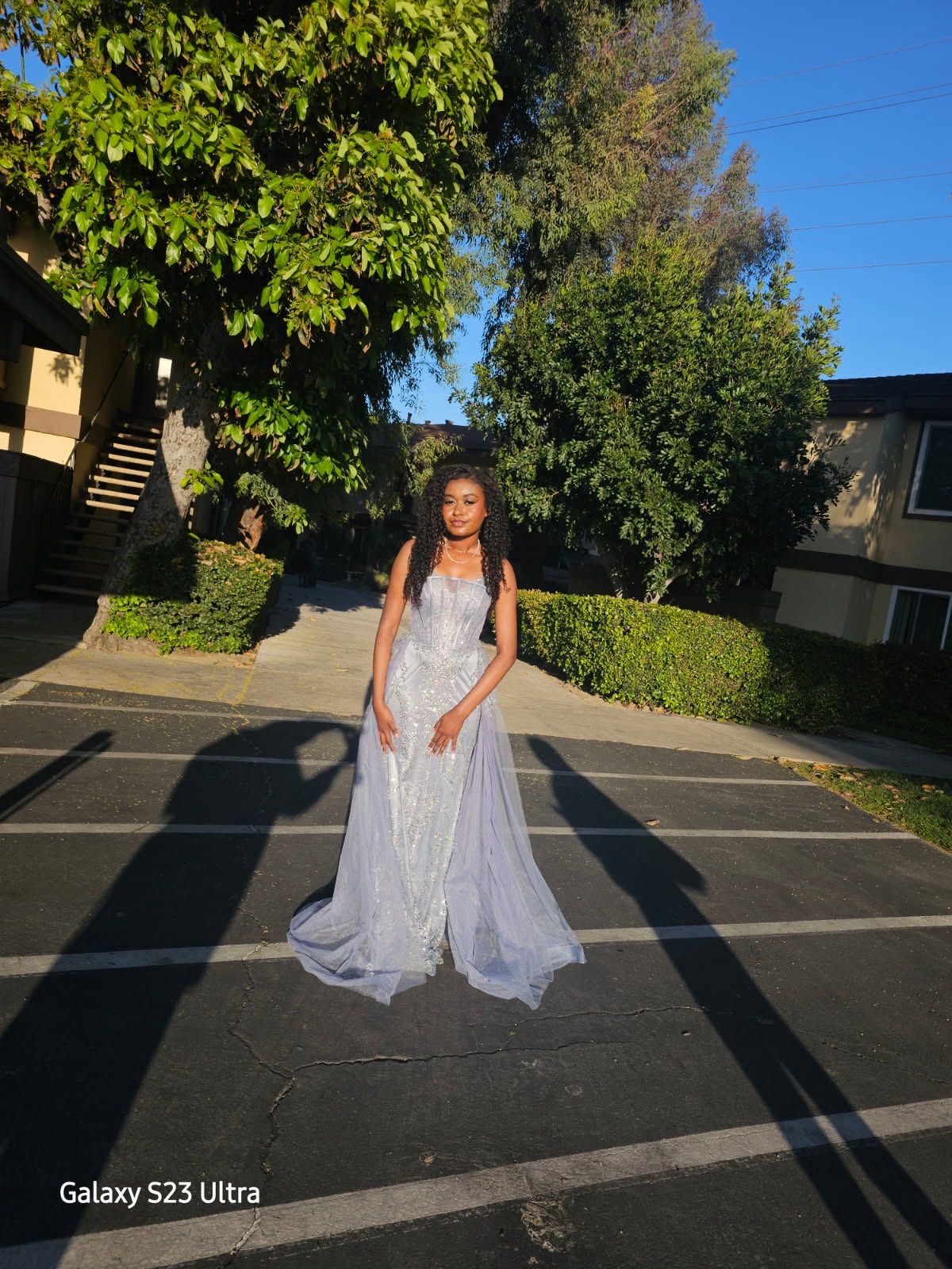 Dusty Blue Prom Dress