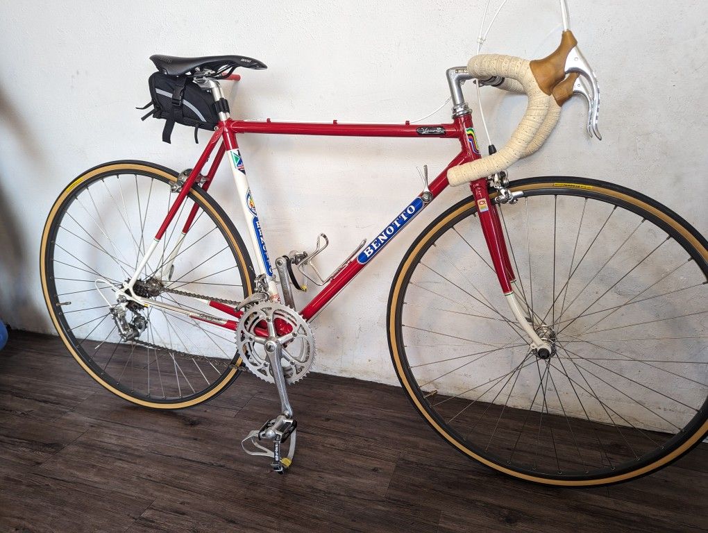 Selle Vélo Enfant Vintage Benotto Muso De Chien - Rouge Acier - Pour Vélo Bébé
