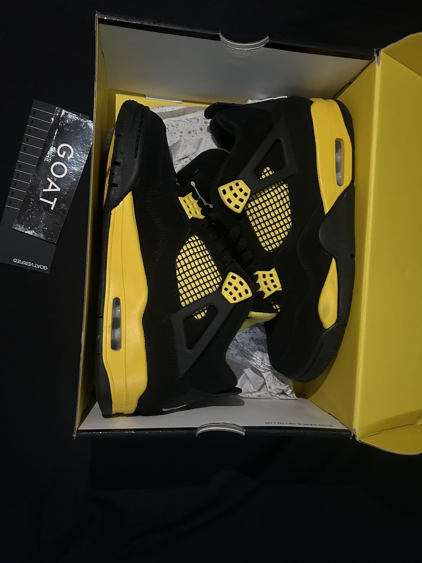 Jordan 4 Blue and Yellow