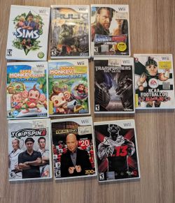 Wii Game Bundle 10 Games For 30