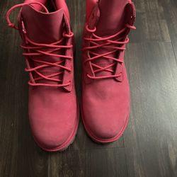 Pink Timberlands 
