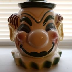 Vintage Clown Cookie Jar 
