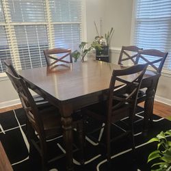 Gently Used Dining Room Set (Ashley),  with 6 chairs.