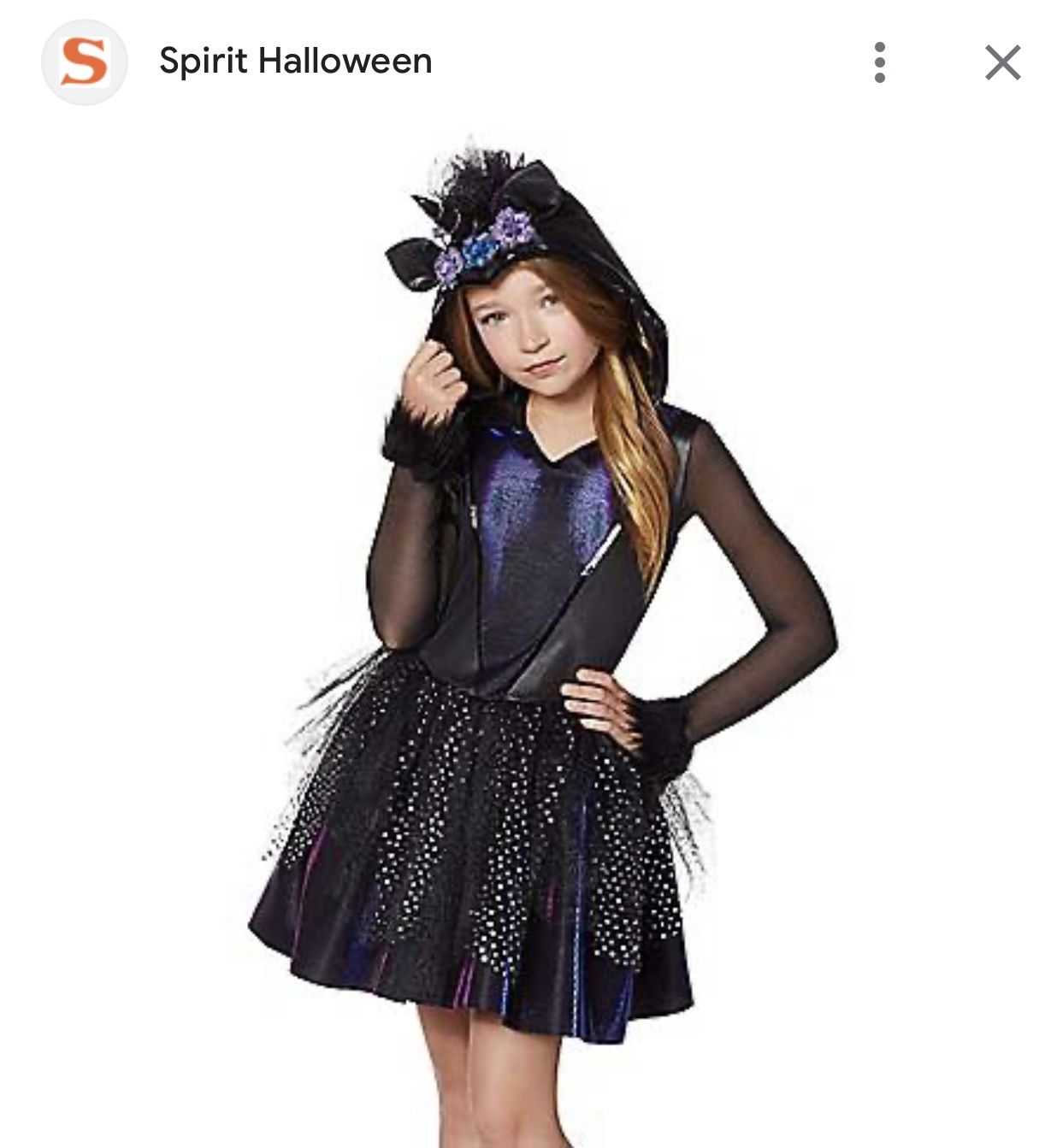 Kids Dark Unicorn Costume 4-6x Youth