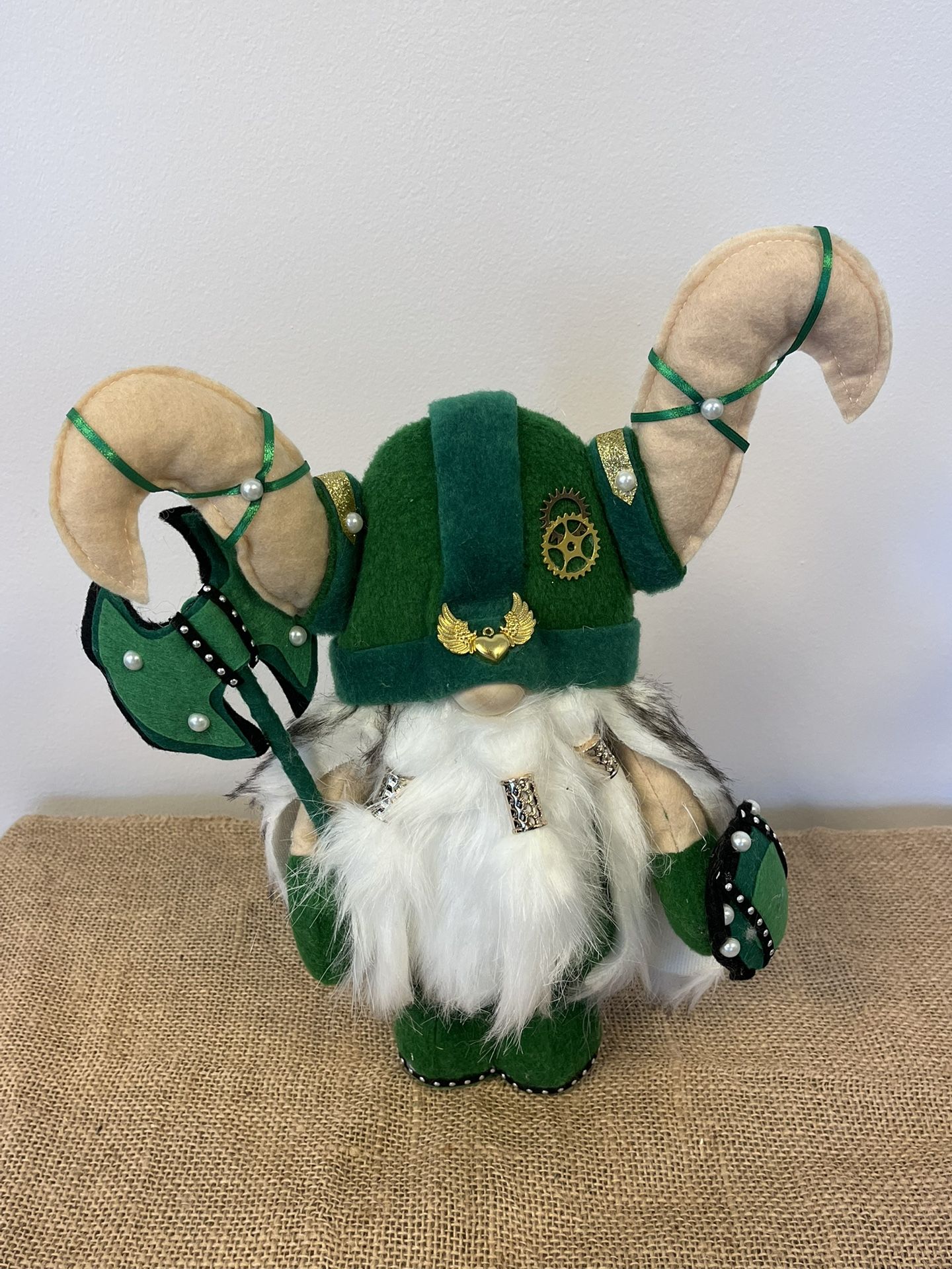 Viking Plush Gnome Knight Statue