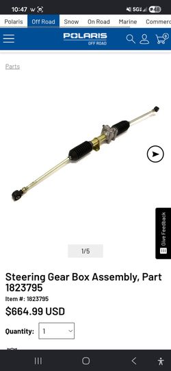 New OEM Genuine Polaris Steering Gear Box Assembly, Part 1823795
