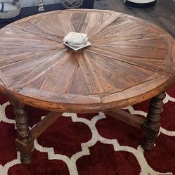 41" W x  20" High handmade rustic coffee table