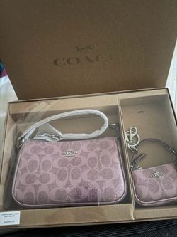 Coach Signature Mini Bag and Keychain Gift Set
