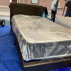 New Twin Bed Frame With Mattress Included!