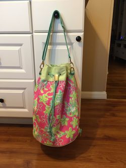 Lilly Pulitzer Duffle Tote Bag Bucket