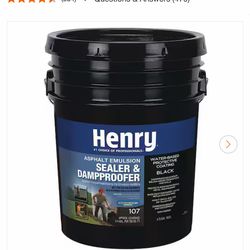 Asphalt Emulsion Sealer and Dampproofer Black Roof Coating 4.75 gal.