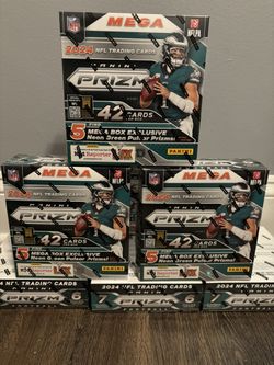 2024 Prizm Football NFL Mega Boxes (Factory Sealed)