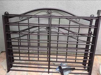 Free iron queen size bed frame