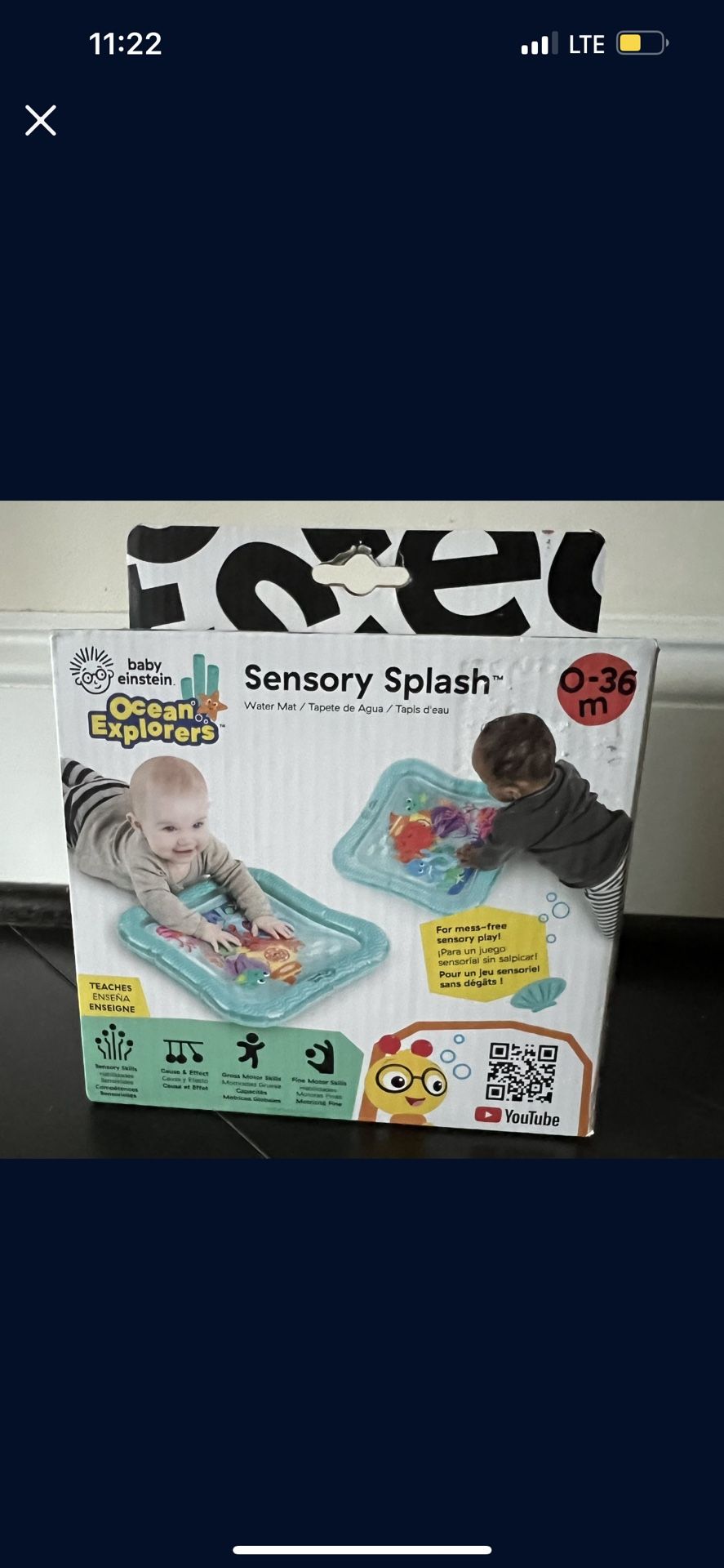 Baby Einstein Sensory Splash Mat - New 