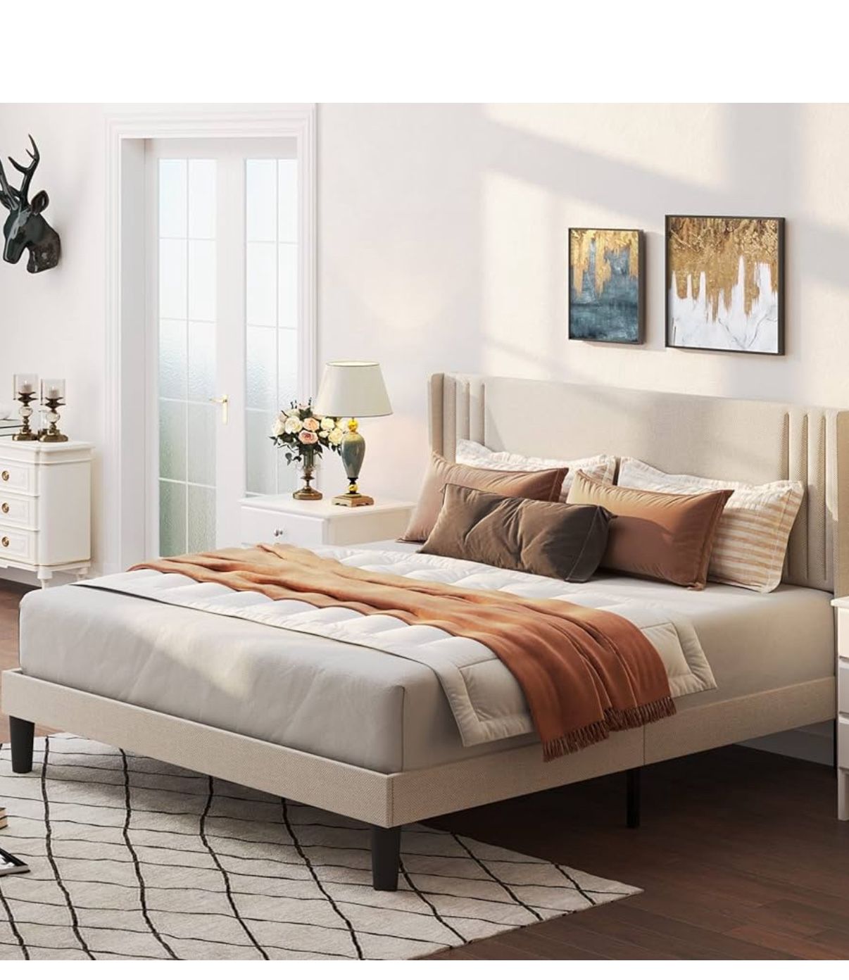 Upholstered Queen Bed Frame