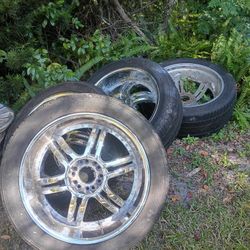 Fortune alloys 22 inch rims with tires tire size 285 45 22