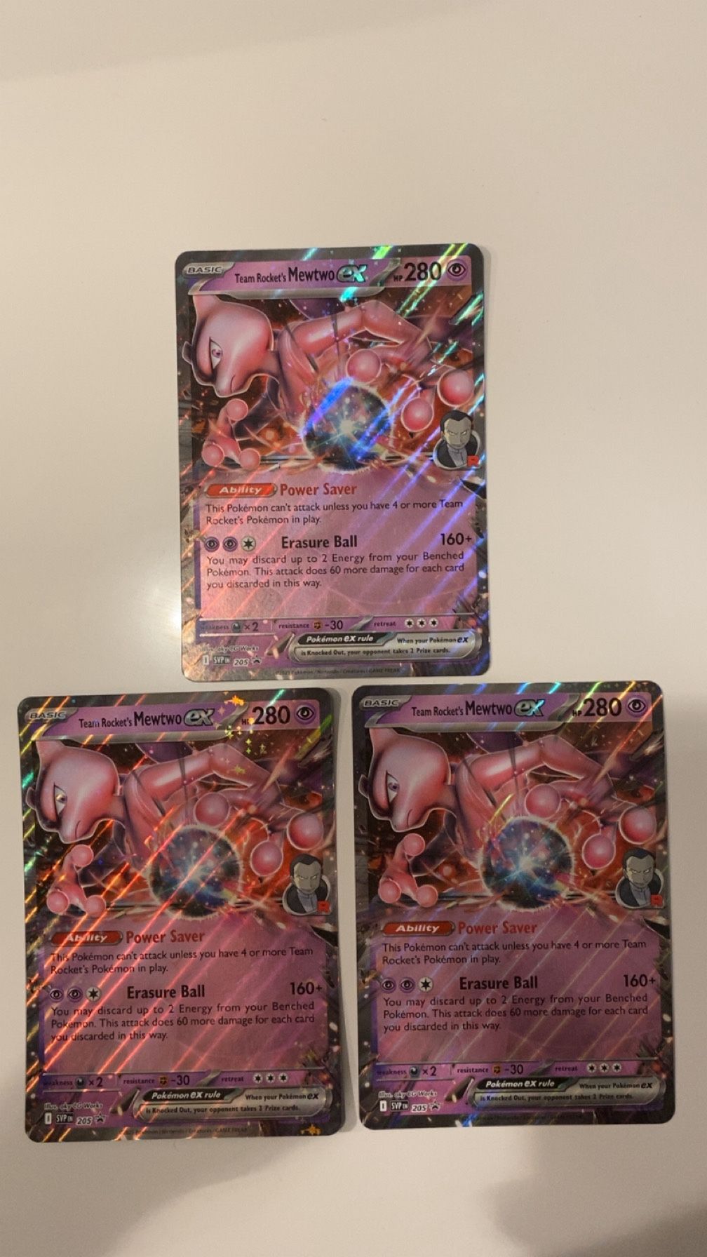 Team Rocket's Mewtwo ex Jumbo SVP 205 Destined Rivals Pokemon Promo