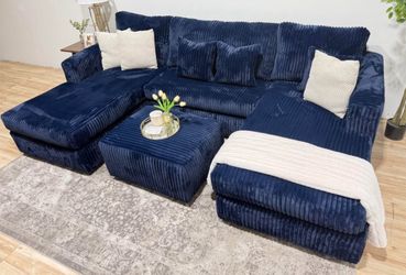 Double Chaise Sectional - Delivery available