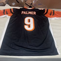 Carson Palmer Reebok Jersey Cincinnati Bengals Mens Xxl +2 Black Sewn Clean