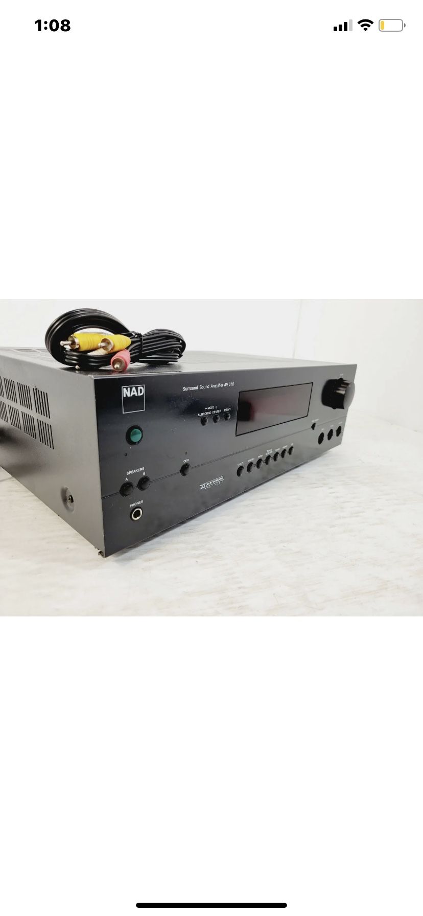 NAD AV-316 High Quality Surround Receiver Amplifier ■■UNTESTED■■