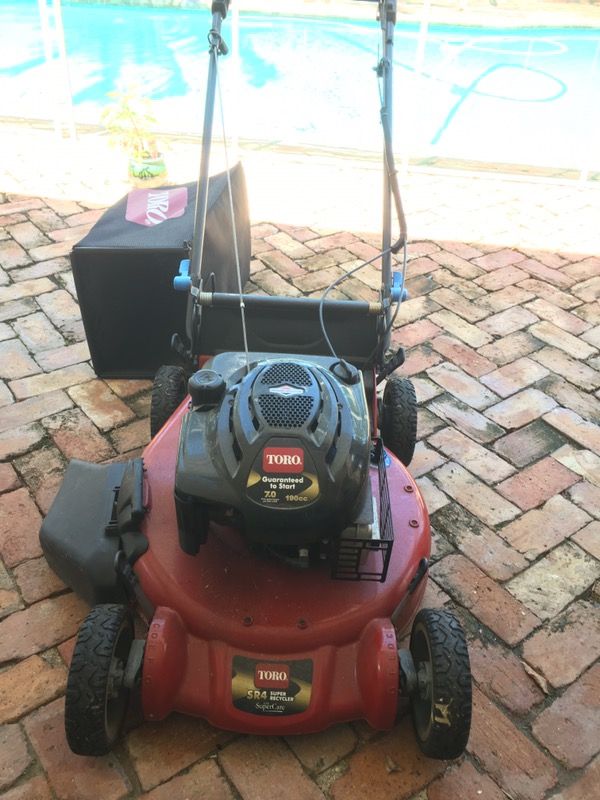 SR4 super recycler with SuperCare 190cc Toro lawn mower 7.0 with bag
