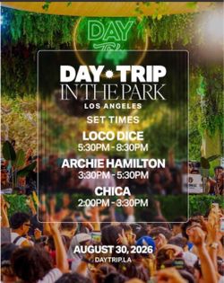 Loco Dice Day Trip In The Park