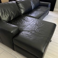 Real Leather Sleeper Sofa From Harvarty’s 
