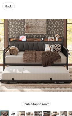 Twin metal day bed frame