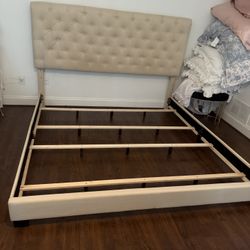 Upholstered King Bed Frame
