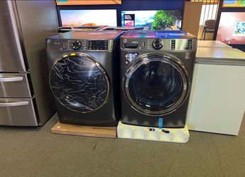 Ge Front Load Washer and Gas Dryer Brand New Large Capacity