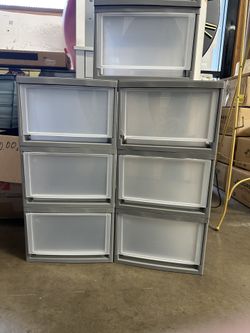 11.88" W Gray Stackble Storage Drawer