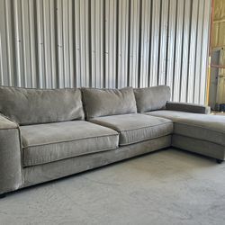 Light Gray Chaise Sectional