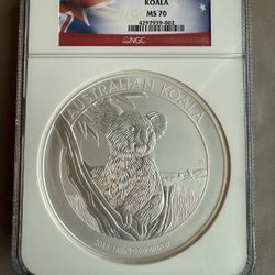 2015P NGC MS70 1kilo Australia Koala Silver Coin 