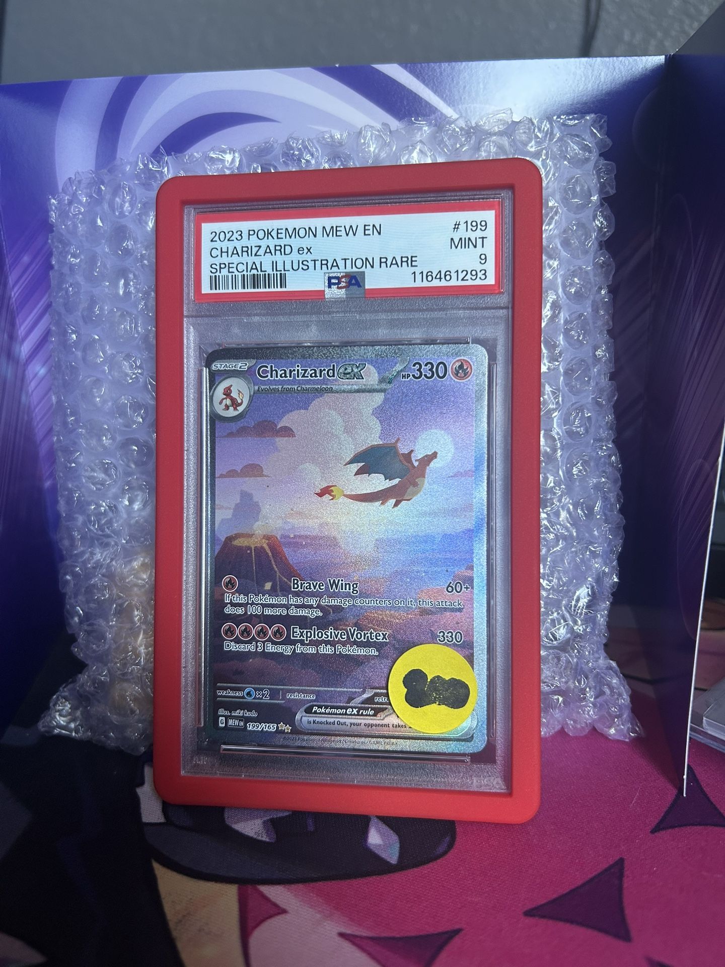 PSA 9 Charizard ex SIR #199