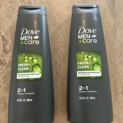Dove Men+Care 2 in 1 Shampoo + Conditioner 12 US Fl OZ/355ml Fresh +Clean