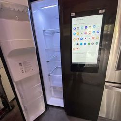 🍂SMART REFRIGERATOR WITH TOUCH SCREEN SIDE BY SIDE-SAMSUNG🍂✔️DARCK STEEL✔️🆓️FREE DELIVERY🆓️