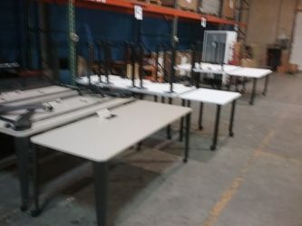Rolling tables desk .... 3' 5'8" 6'