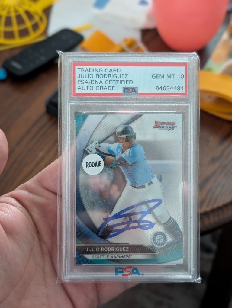 Julio Rodriguez 2020 Bowman's Best Top Prospects Refractor PSA 10 #TP 15 Seattle