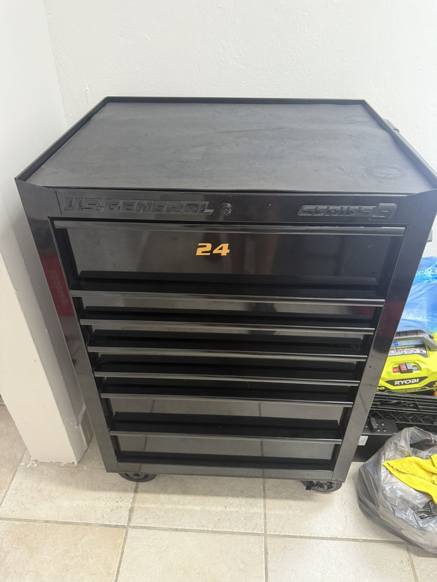 Tool Box With Hand Tools & Power Tools