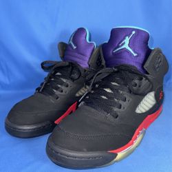 Size 7 Nike Air Jordan V 5 Retro Top 3 Black Grape (CZ1786-001) Men Sneakers