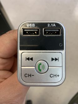 Wireless Bluetooth Car kit Handsfree Talk MP3 player fm transmitter dual car charger