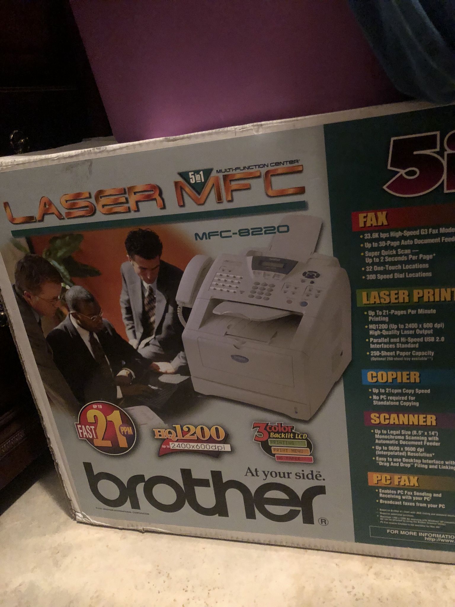Láser Printer, Scanner, Fax