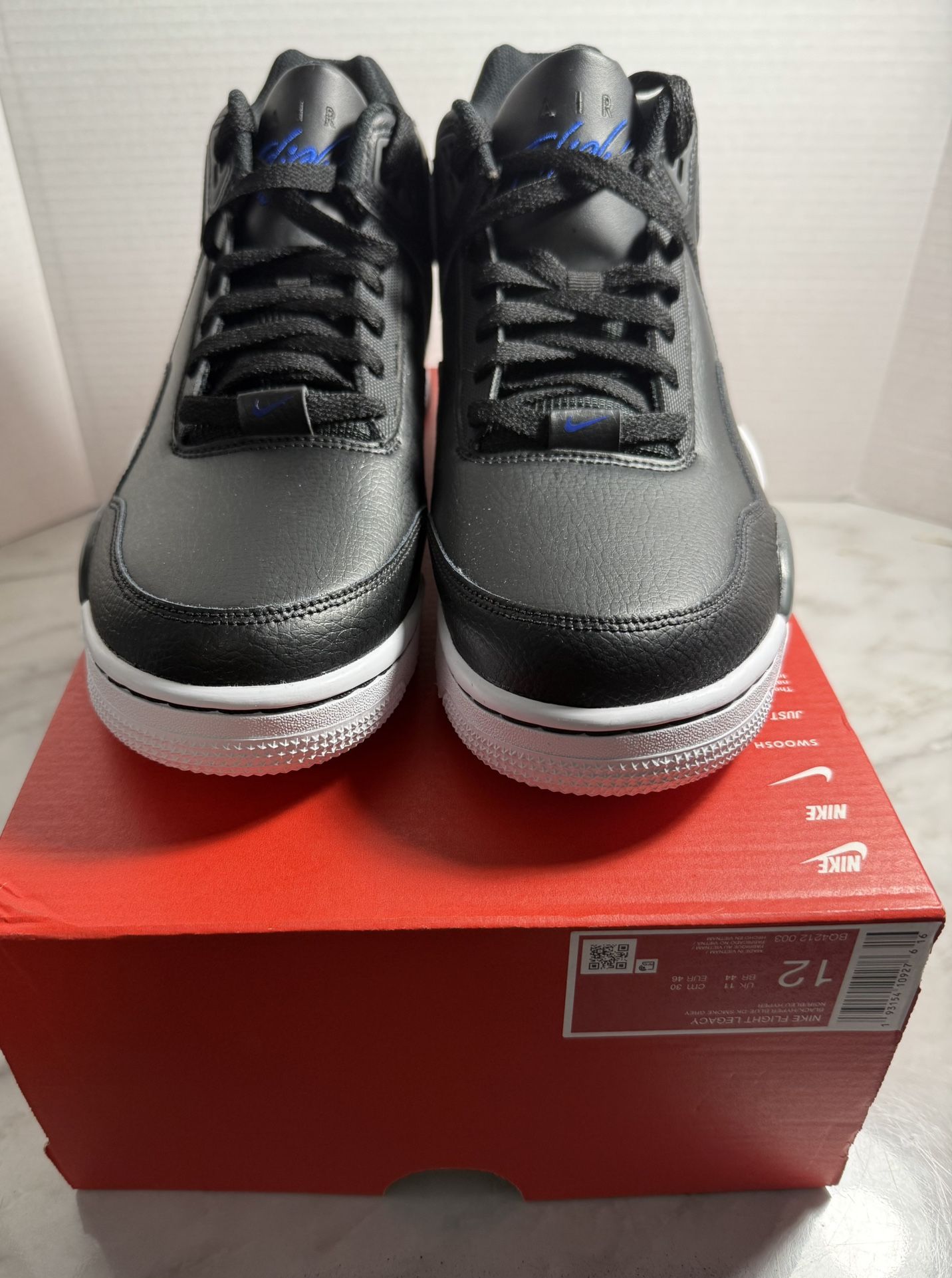 Nike Flight Legacy Black Hyper Blue sz: 12 | NWB missing lid